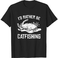 Catfish Fishing Gift Flathead Catfishing T-shirt for Men
