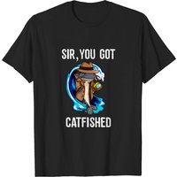 You Got Catfished Private Investigator Catfish T-Shirt for Men