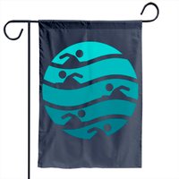 Drapeau de jardin nageur aquatique
