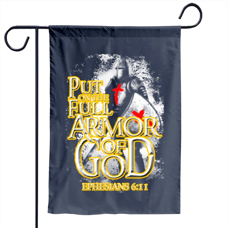 Drapeau de jardin chrétien "Mettez l'armure complète de Dieu — Drapeaux décoratifs