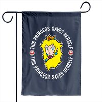 Drapeau de jardin Princess Peach se sauve elle-même — Drapeaux décoratifs