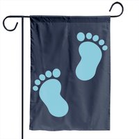 Drapeau de jardin Baby Feet Print pour usage extérieur — Drapeaux décoratifs