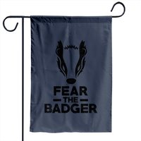 Fear The Badger Garden Flag - Double-Sided Print — Decorative Flags