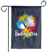 Drapeau de Jardin Badminton - Impression Recto-Verso pour Usage Extérieur