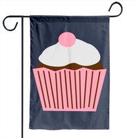 Drapeau de jardin Cupcake - Impression double face — Drapeaux décoratifs