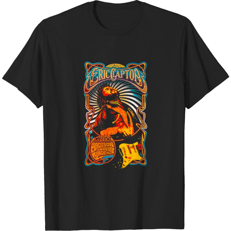 Eric Clapton Men's Black T-Shirt — Mens T Shirts