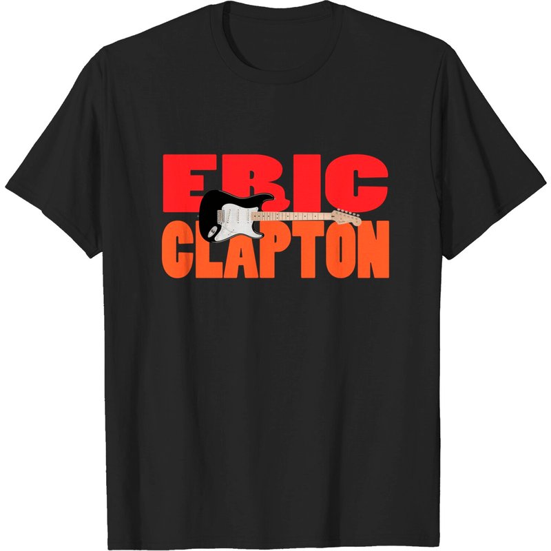 T-Shirt Noir pour Hommes Eric Clapton