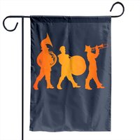 Drapeau de jardin Silhouette d'une fanfare — Drapeaux décoratifs