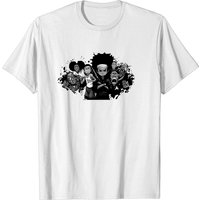 T-shirt à manches courtes noir et blanc The Boondocks Adult Swim — T-shirts pour hommes