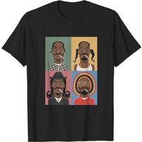 Snoop Dogg Different Styles Multicolor Art T-Shirt for Men