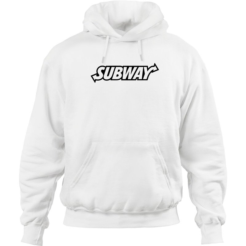 Hoodies Unisex Subway Work 2 en Vert Militaire — Sweats à capuche pour hommes