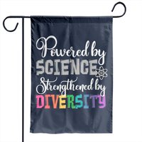 Drapeau de jardin Powered By Science - Impression recto-verso — Drapeaux décoratifs
