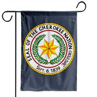 Seal Of The Cherokee Nation Cherokee Native American Pride Garden Flag — Decorative Flags