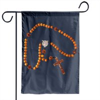 Drapeau de jardin Brown Rosary Beads Sainte Marie