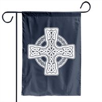 Drapeau de jardin croix celtique symbole