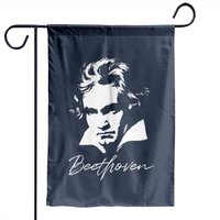 Drapeau de jardin Portrait de Ludwig Van Beethoven — Drapeaux décoratifs