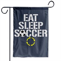 Drapeau de jardin Eat Sleep Soccer Repeat1 — Drapeaux décoratifs