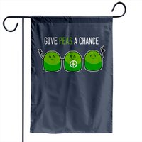 Drapeau de jardin Give Peas A Chance pour gastronomes et cuisiniers — Drapeaux décoratifs