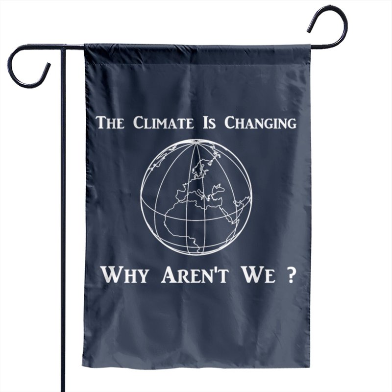 Climate Change Garden Flag for Outdoor Use — Decorative Flags