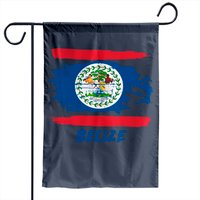 Drapeau de Jardin Belizean Designs Recto-Verso