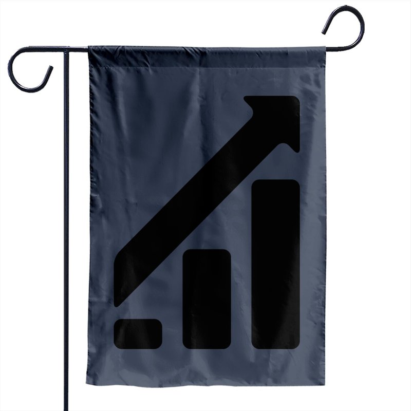 Drapeau de jardin diagramme de croissance positive