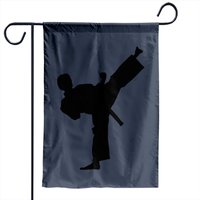 Drapeau de jardin Kick! Karaté et arts martiaux