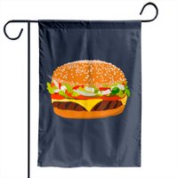 Drapeau de jardin Cheeseburger - Impression double face — Drapeaux décoratifs
