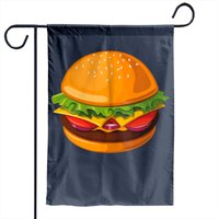 Drapeau de jardin Hamburger pour usage extérieur — Drapeaux décoratifs