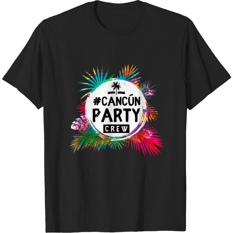 Cancun Party Crew T-Shirt for Men - Travel Vacation Mexico — Mens T Shirts