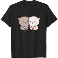 T-shirt Gaming pour Hommes Peach et Goma Mochi Cat — T-shirts pour hommes