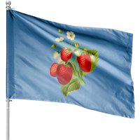 Drapeaux de Maison Strawberry - Impression Double-Face — Drapeaux décoratifs