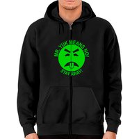 Mr. Yuk Means No! Stay Away Zip Hoodie for Unisex