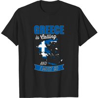 Athens Greece National Flag T-Shirt for Men — Mens T Shirts