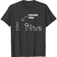 T-Shirt pour Hommes - Papa Célibataire - Poste Ouvert