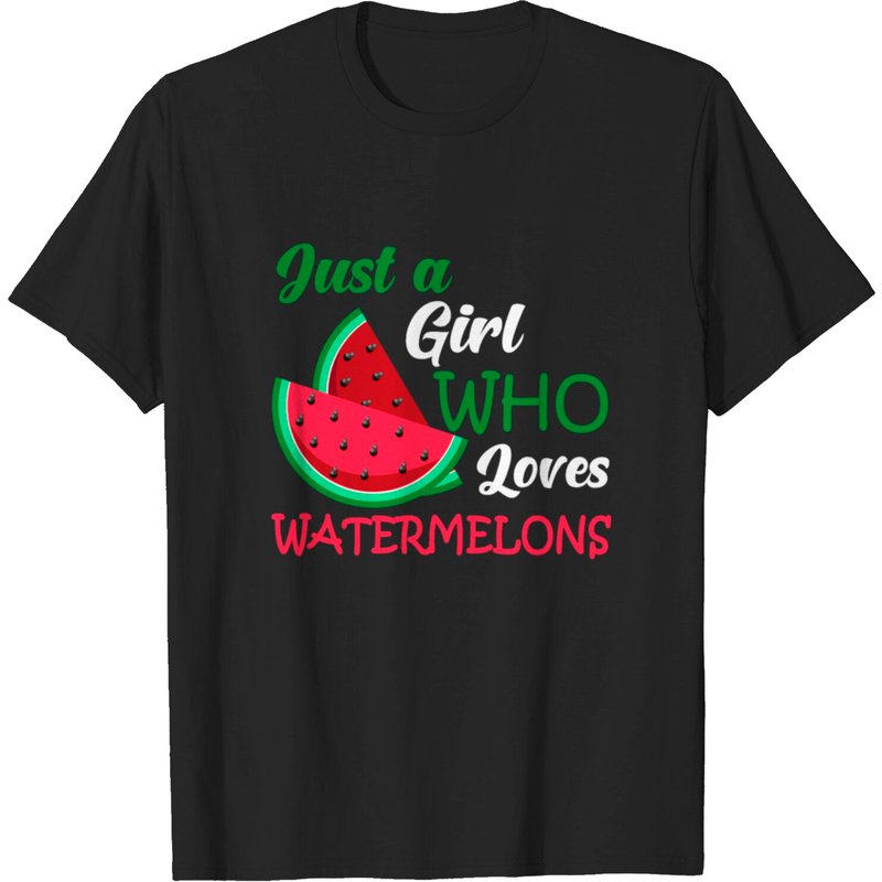 Juste une fille qui aime les pastèques T-shirt pour hommes — T-shirts pour hommes