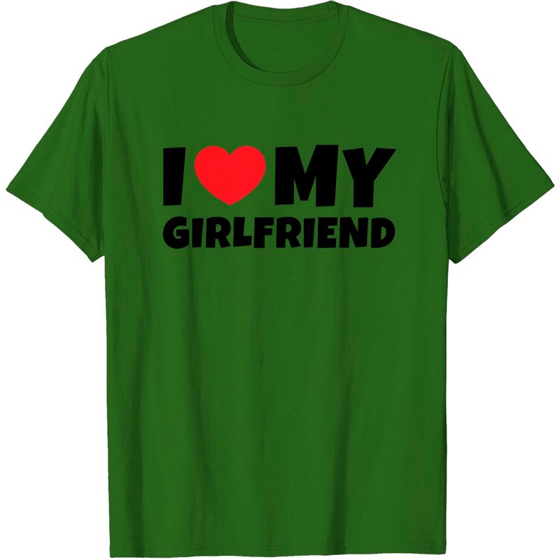 T-shirt J'aime ma copine pour hommes — T-shirts pour hommes