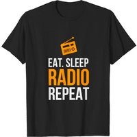 T-shirt Eat Sleep Radio Repeat pour hommes — T-shirts pour hommes