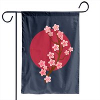 Sakura Cherry Blossom Garden Flag - Double-Sided Print