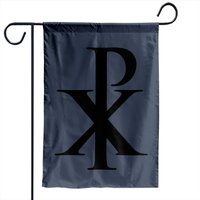Chi Rho Garden Flag - Double-Sided Outdoor Flag