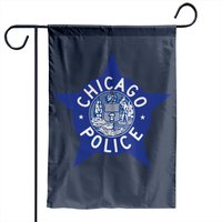Chicago Police Badge Garden Flag