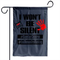 Save Our Children End Human Trafficking Garden Flag