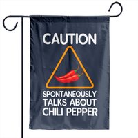 Drapeau de Jardin Piment Chili - Impression Recto-Verso — Drapeaux décoratifs
