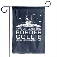 Border Collie Garden Flag - Double-Sided Print — Decorative Flags