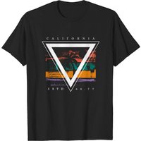 T-shirt pour hommes California Beach USA en noir — T-shirts pour hommes