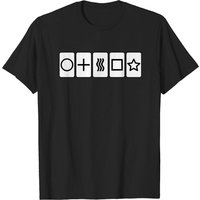 T-shirt Zener Cards pour hommes en noir — T-shirts pour hommes