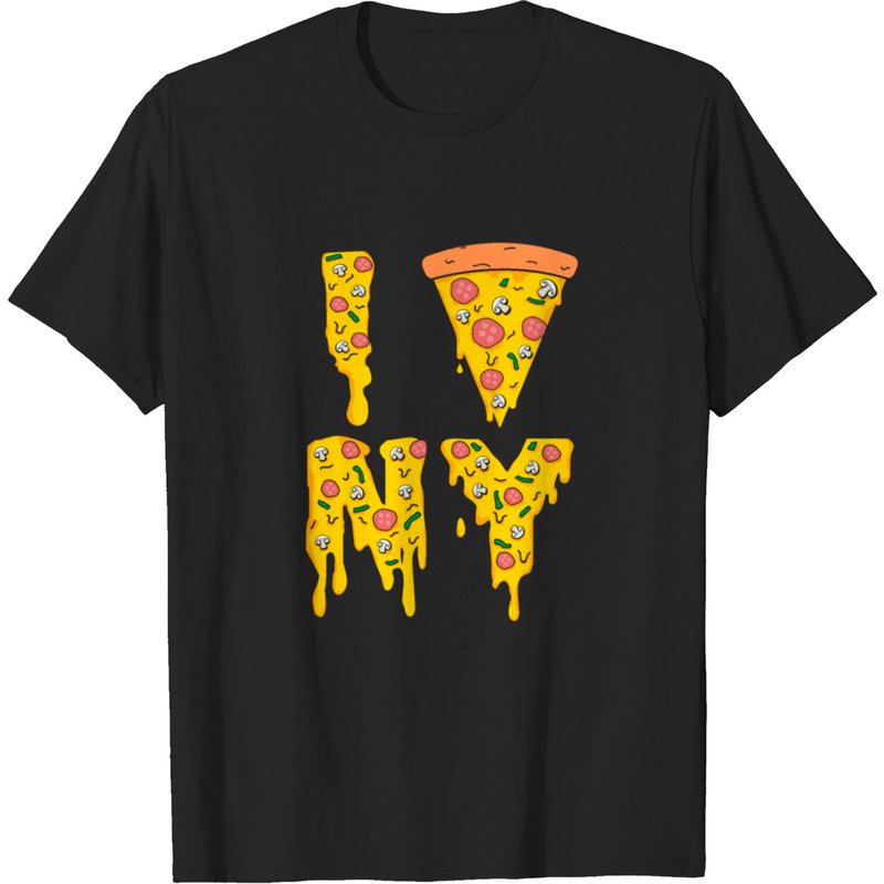 T-shirt I Love NY Pizza New York City pour hommes