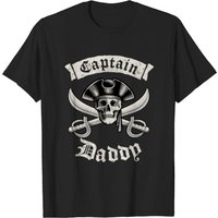 T-shirt pour hommes Captain Daddy en noir