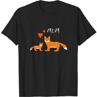 T-shirt Fox Mom pour hommes en noir — T-shirts pour hommes