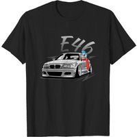 T-shirt E46 pour hommes - Couleurs unies et chinées