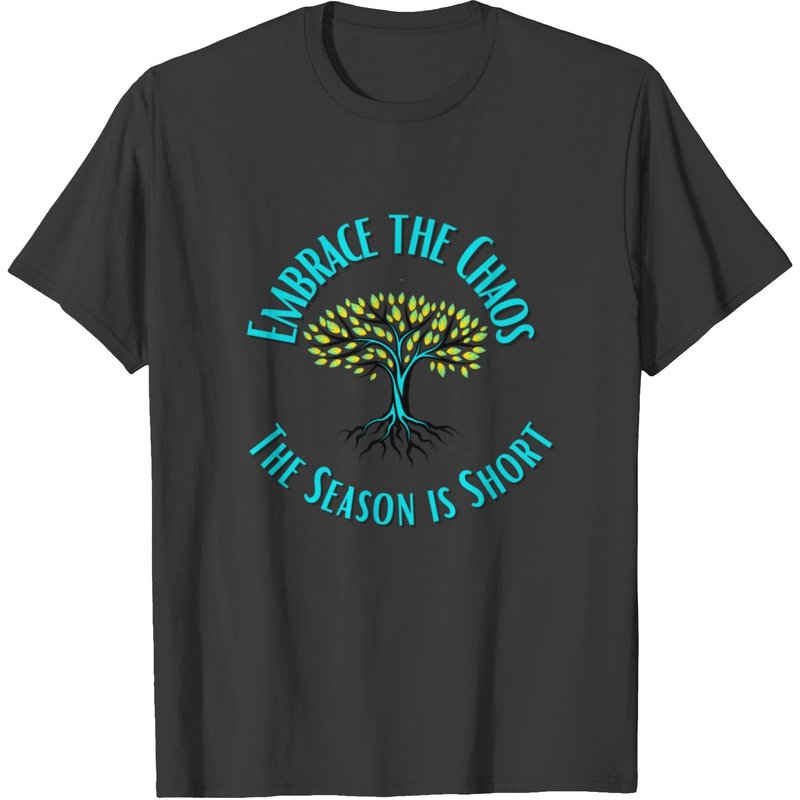 T-shirt pour hommes Embrace The Chaos en noir — T-shirts pour hommes